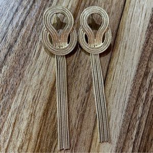 🥂Gold Tassel Earrings, Boho Fringe Earrings, Western Style Dangle Earrings